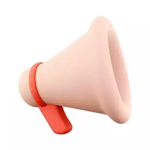 3d  loudspeaker cartoon icon