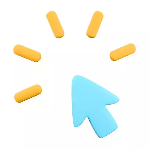 3d lue mouse pointer clicks icon