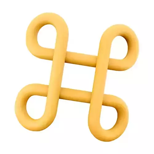 3d  Command button cartoon icon 3D model