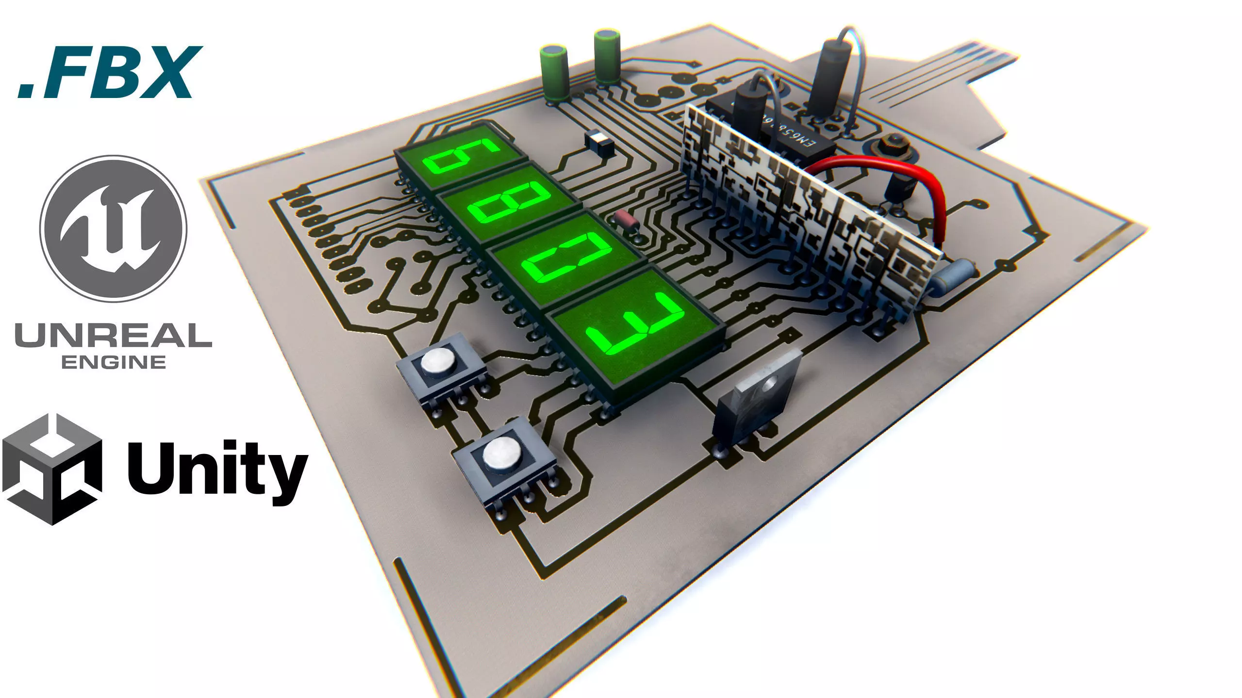 Hacker Tools Low-poly 3D model_0