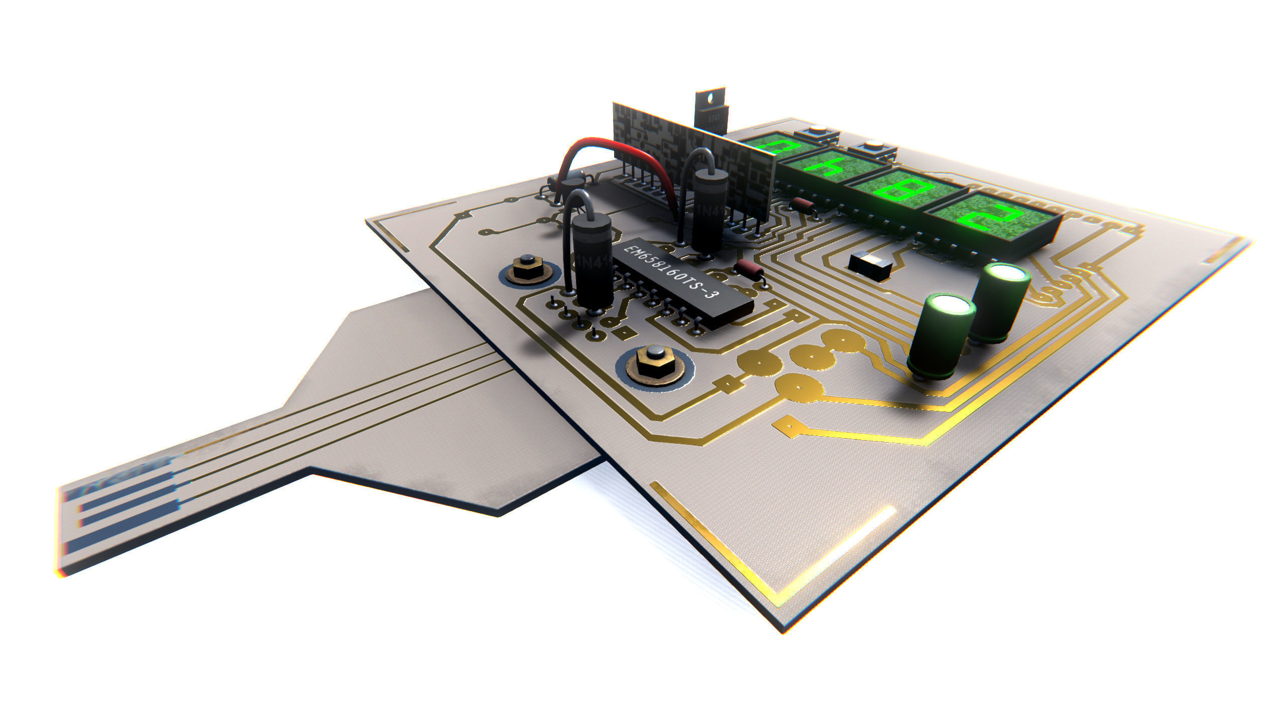 Hacker Tools Low-poly 3D model_10