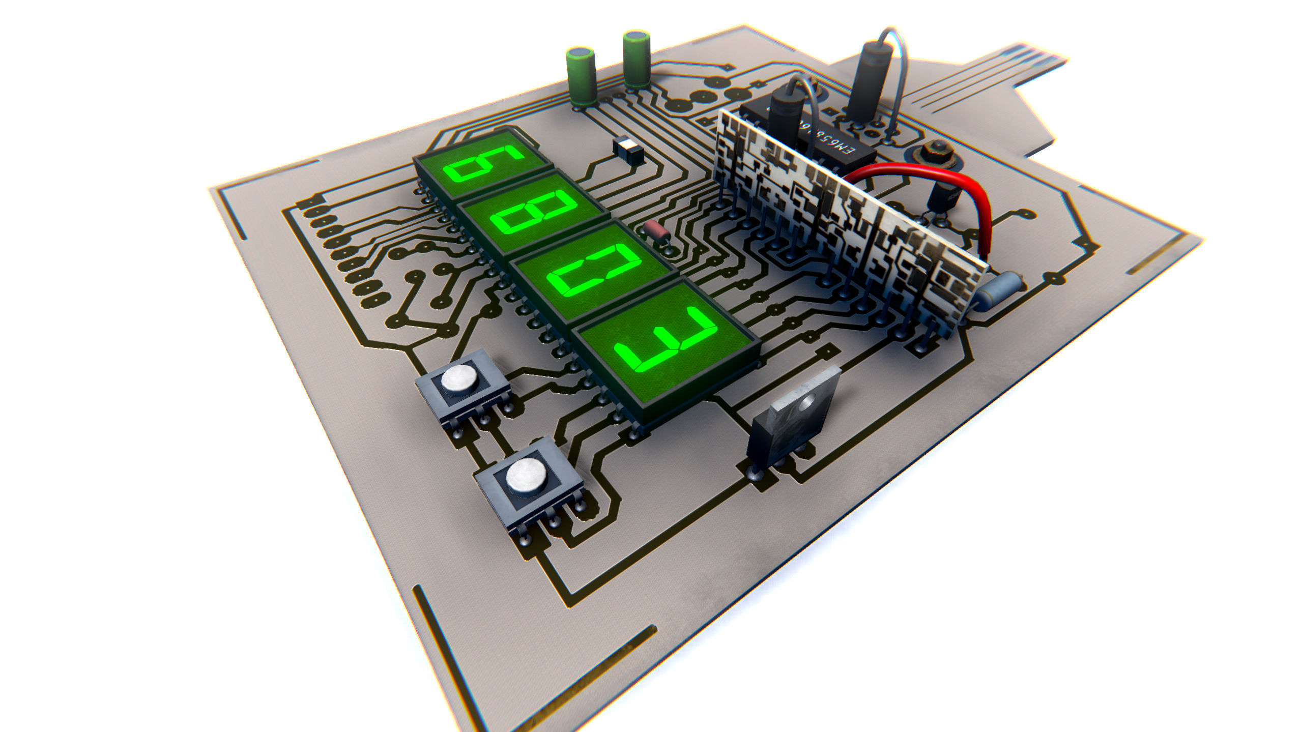 Hacker Tools Low-poly 3D model_4