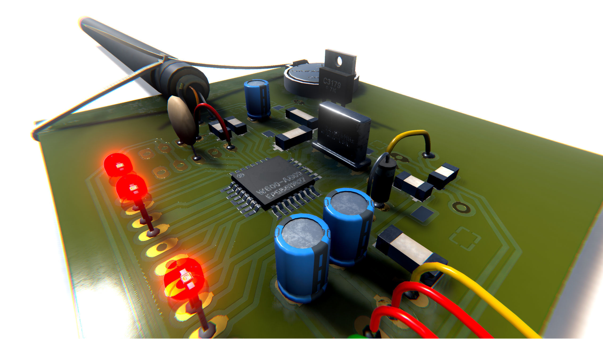 Hacker Tools Low-poly 3D model_5