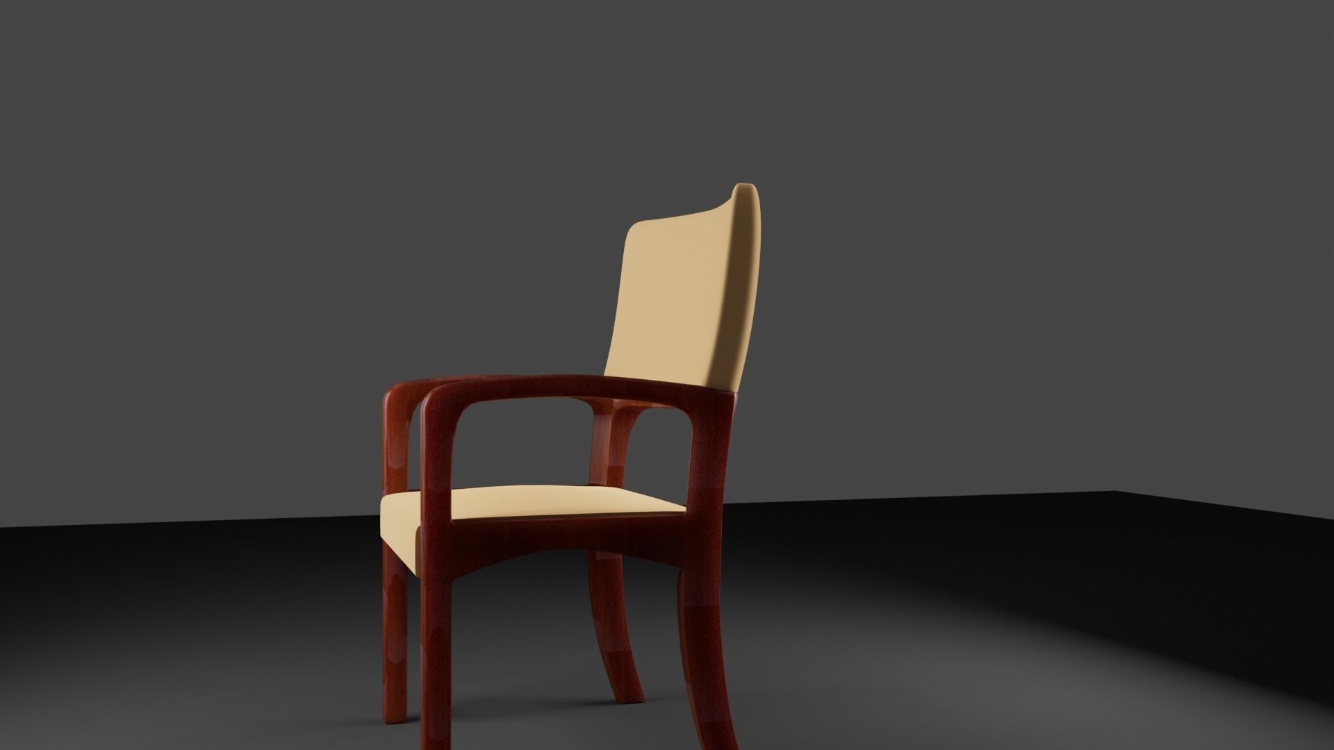 simple chair animated Free 3D model_1