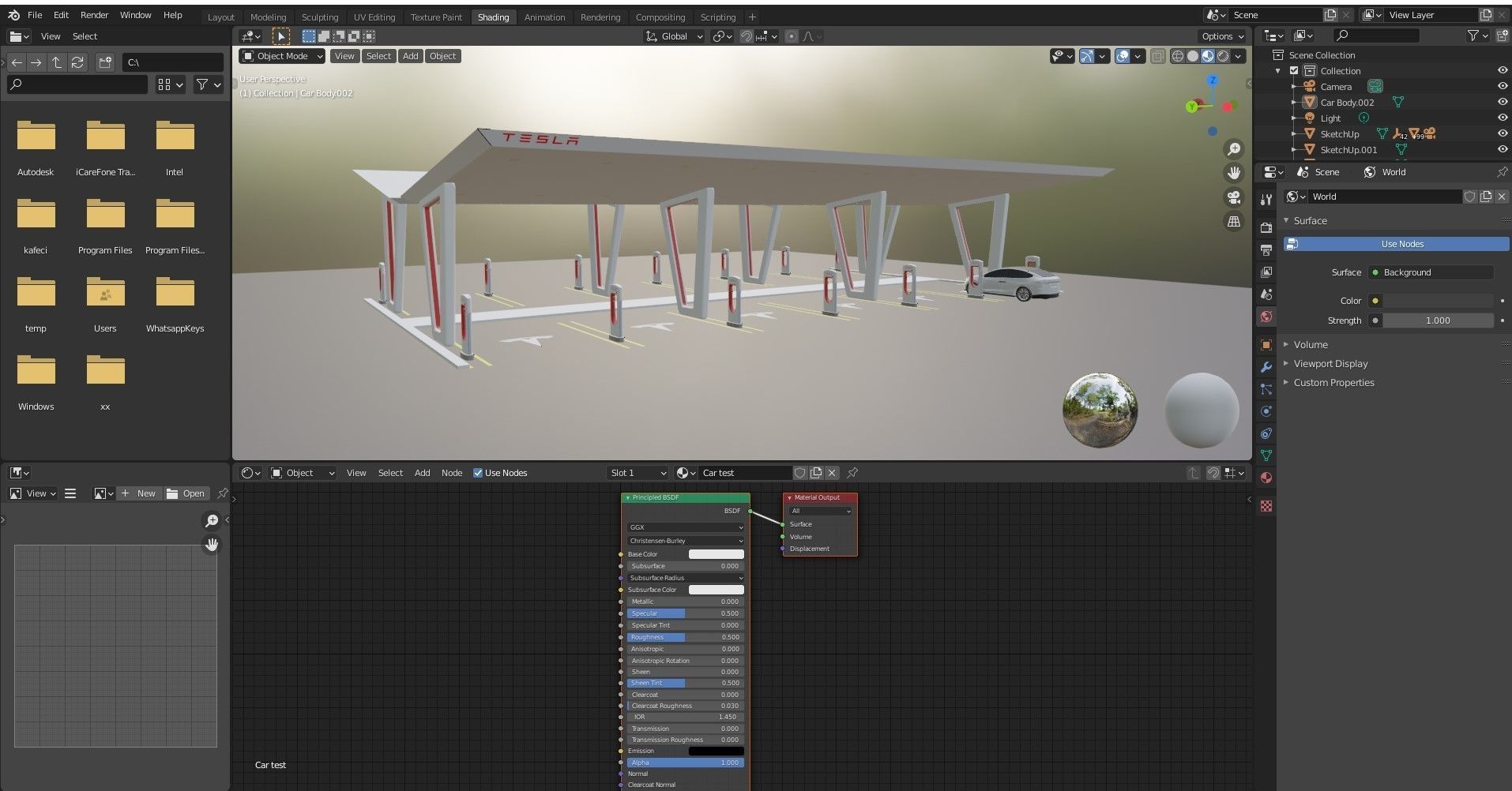 Electric Vehicle Charging Station 2 3D model 3D model_11