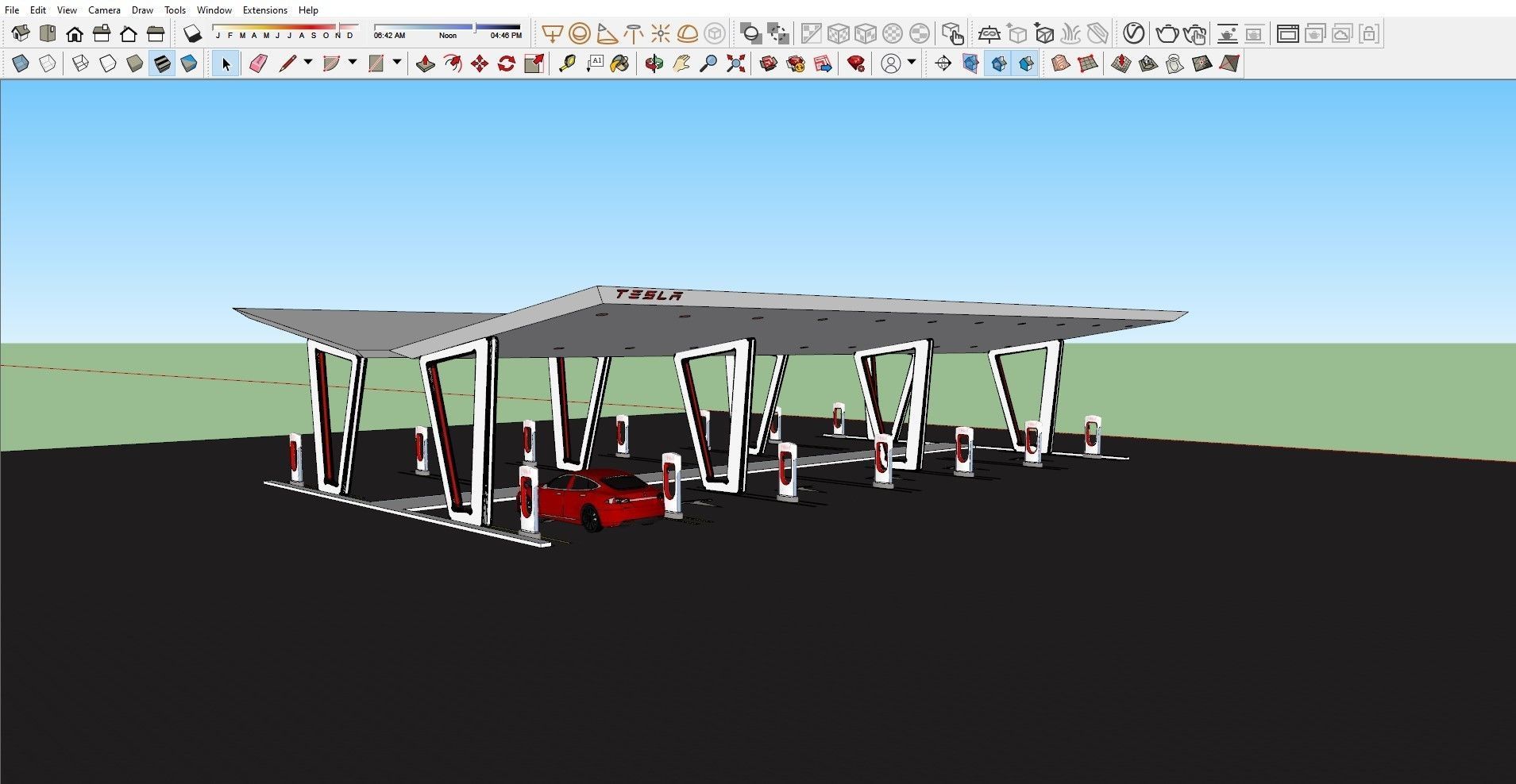 Electric Vehicle Charging Station 2 3D model 3D model_10