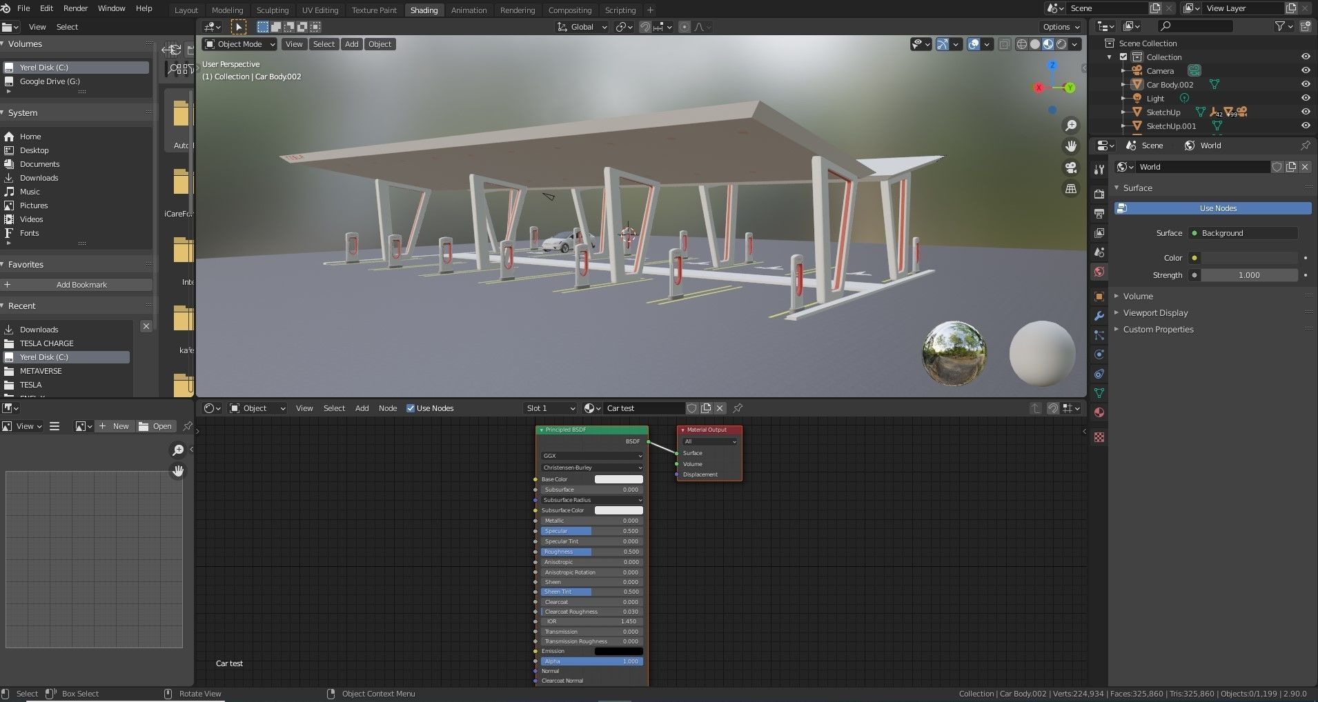 Electric Vehicle Charging Station 2 3D model 3D model_12