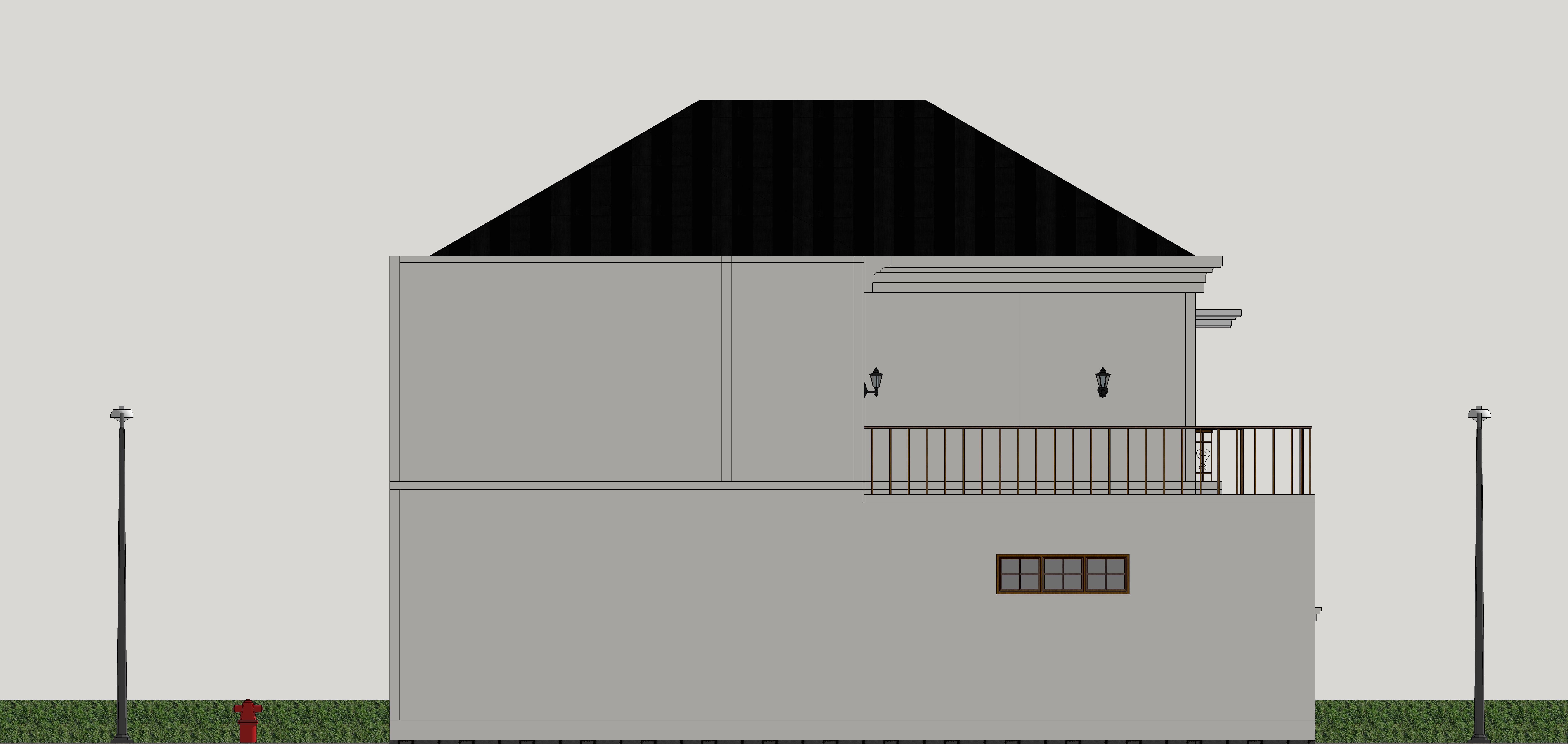 House Classic Design 3D print model_4