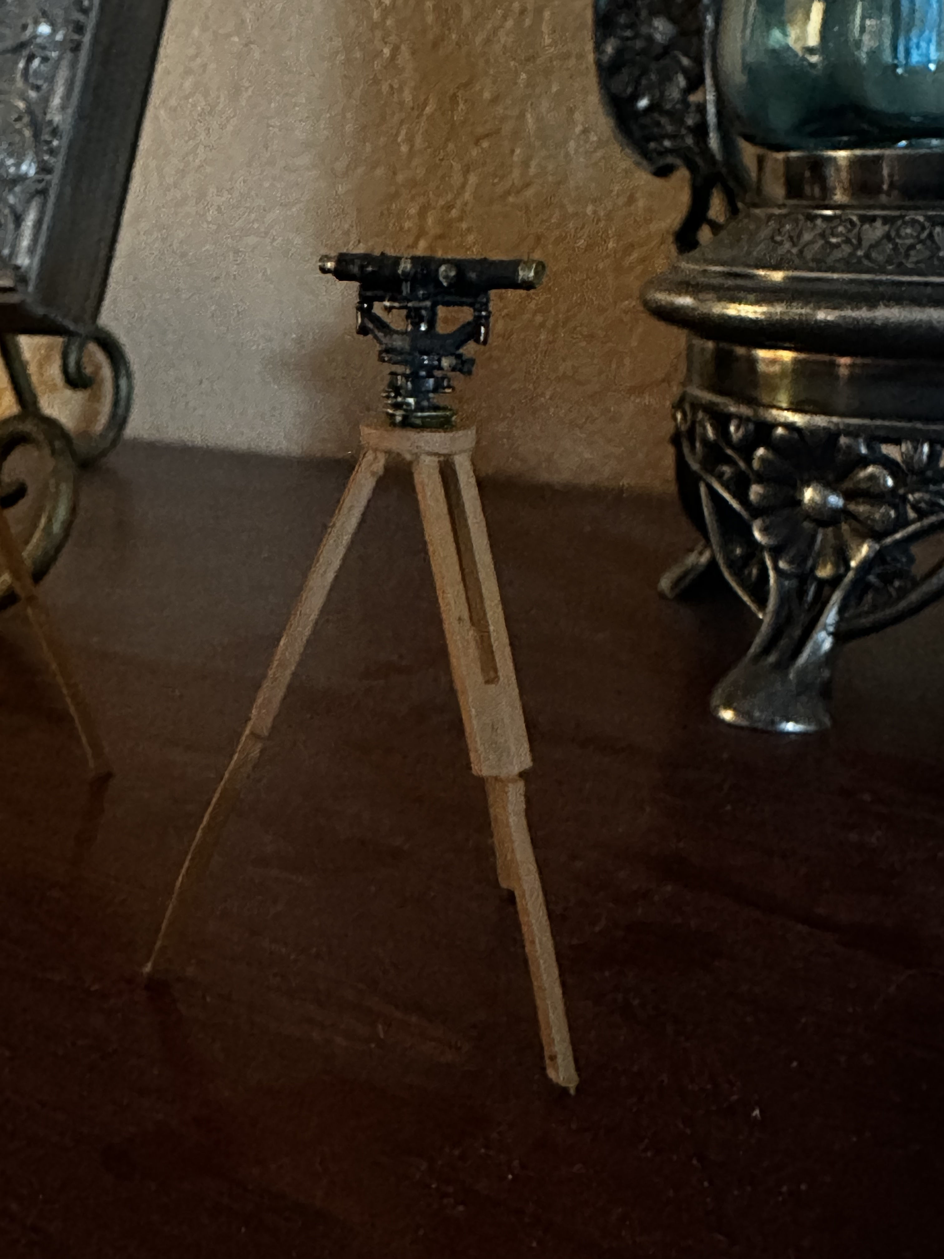 Telescopic Alidade and Tripod 3D print model_10
