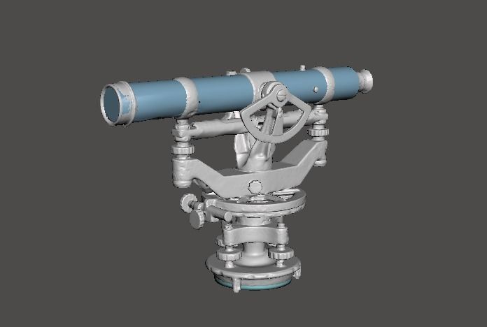 Telescopic Alidade and Tripod 3D print model_1