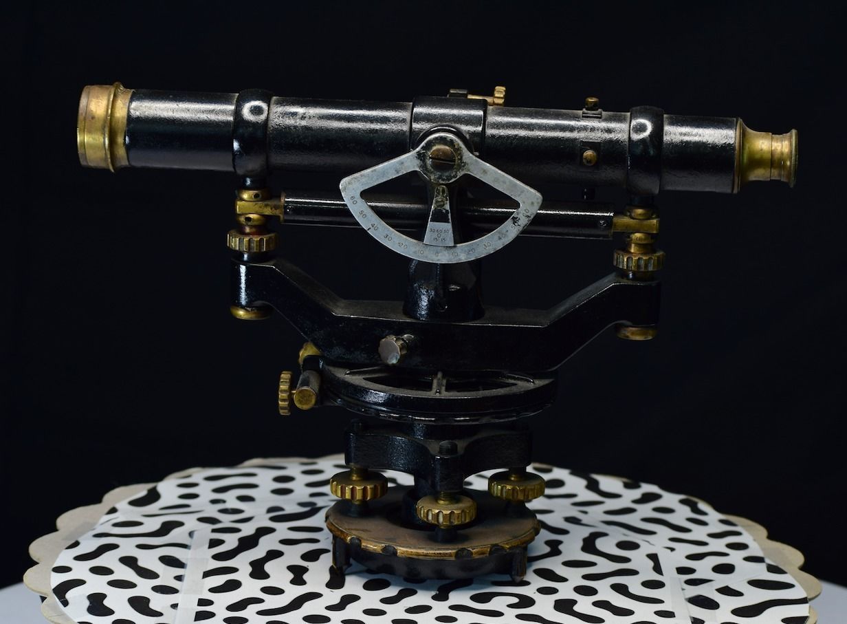 Telescopic Alidade and Tripod 3D print model_6