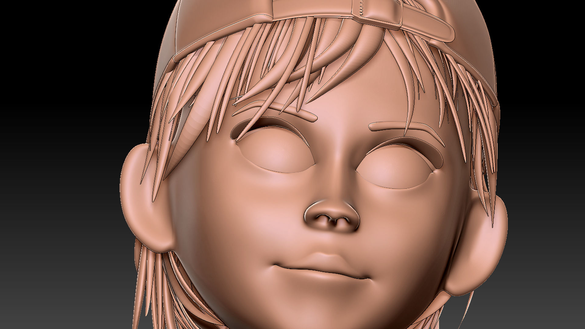 Head caroon 3D model_5