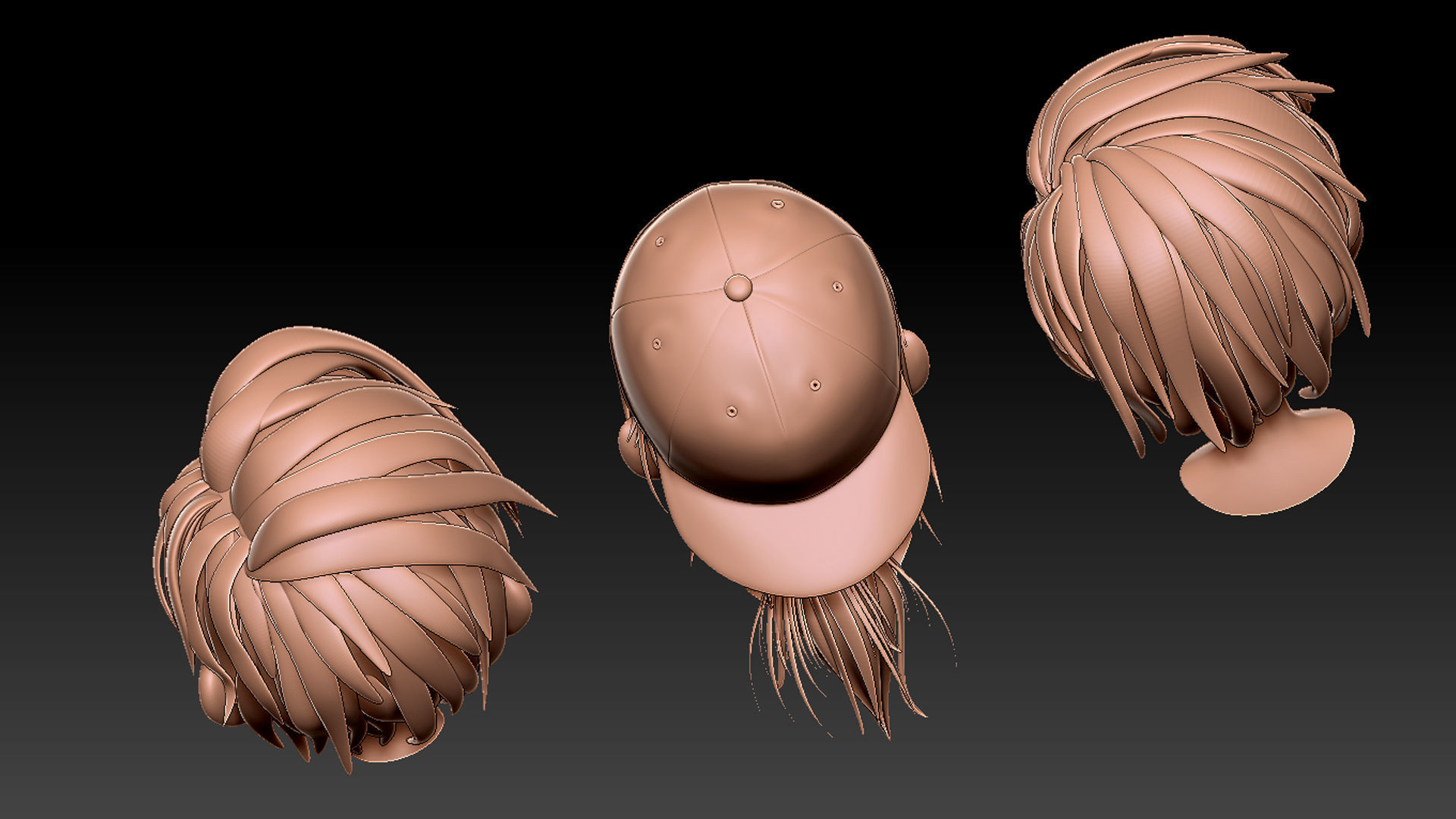 Head caroon 3D model_3