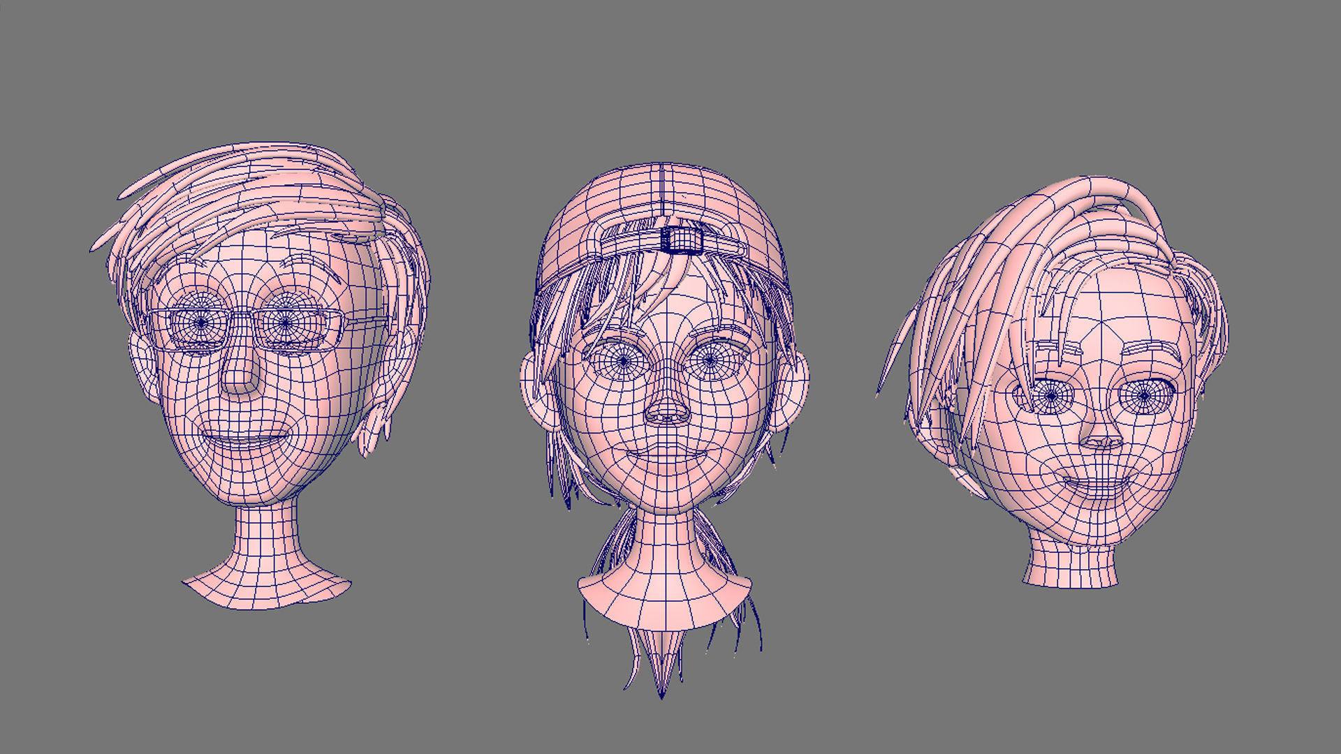 Head caroon 3D model_7