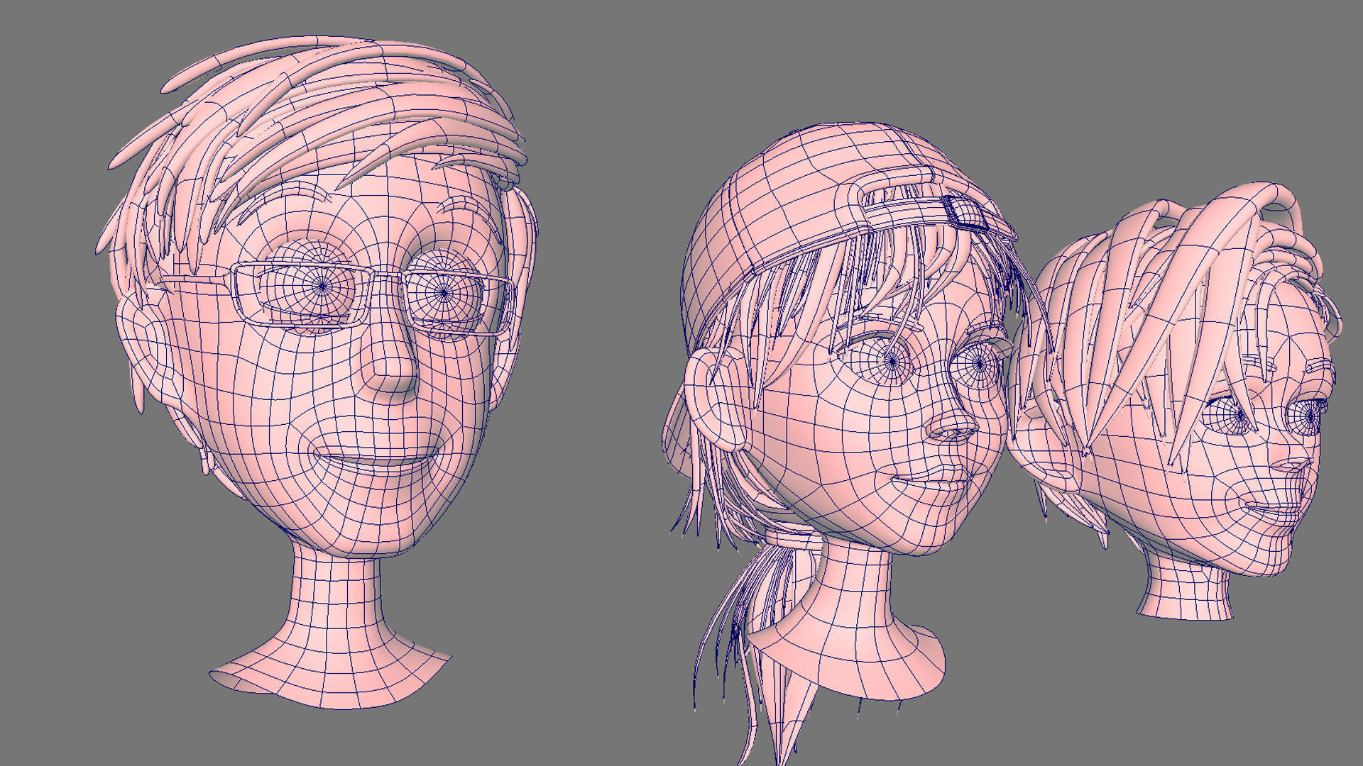 Head caroon 3D model_9