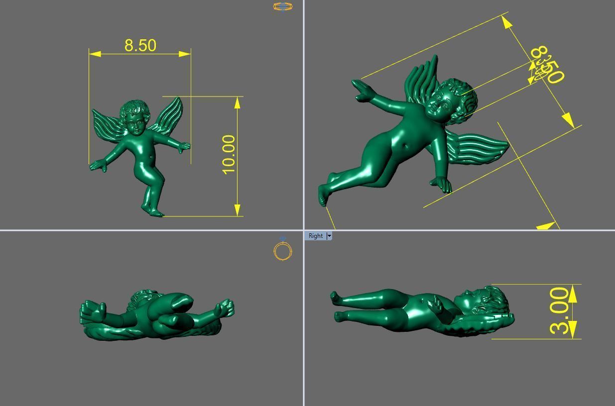 BABY ANGEL 3D print model_2