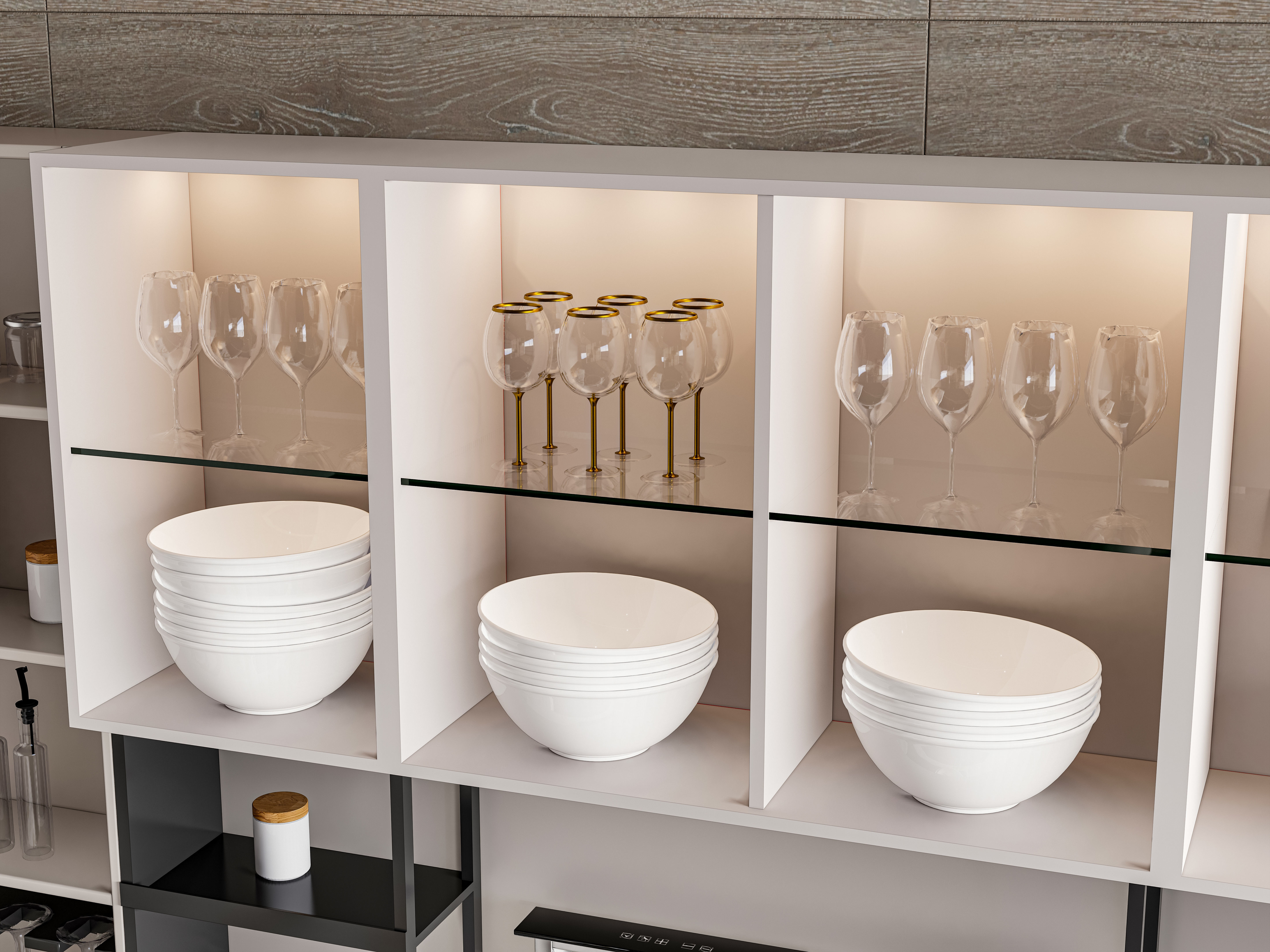 Kitchen fully parametric  Resizable manufacturable  0014 3D model_8