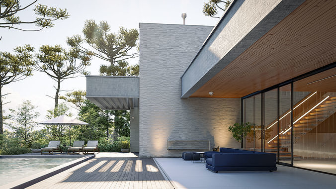 Aspen House in lumion 3D model 4