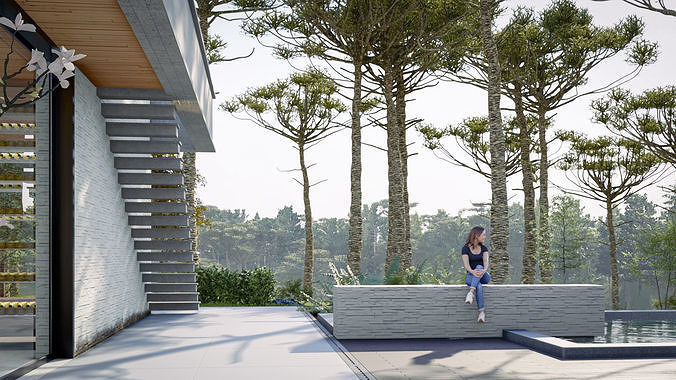 Aspen House in lumion 3D model 6