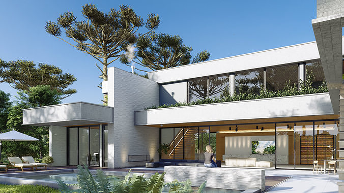 Aspen House in lumion 3D model 3