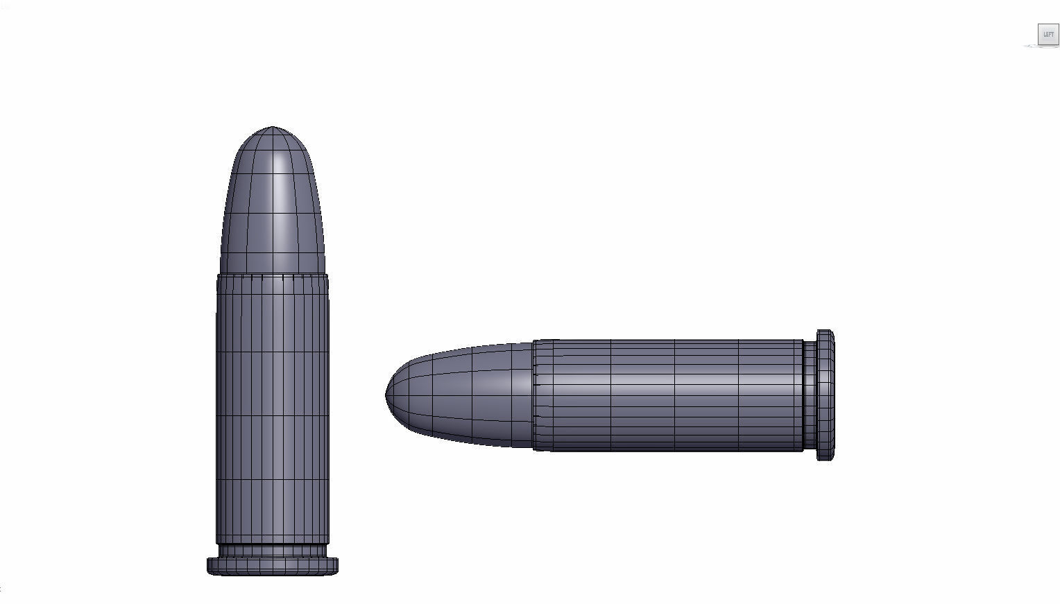9mm bullet Low-poly 3D model_3