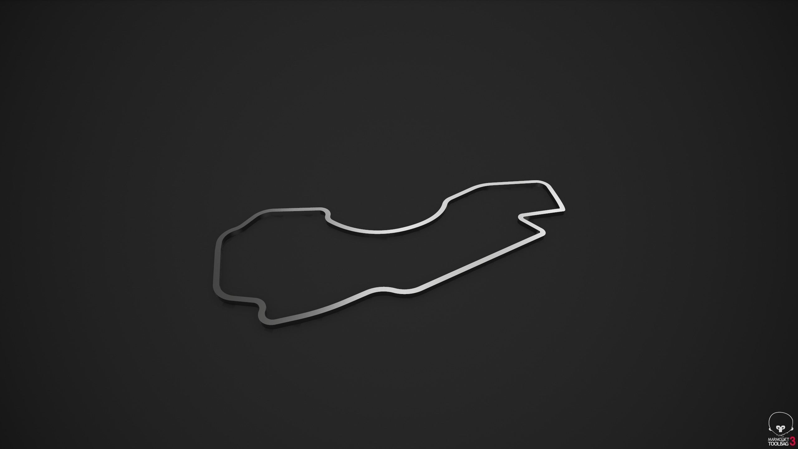 Albert Park Circuit - Australia - 3D Printable 3D print model_3