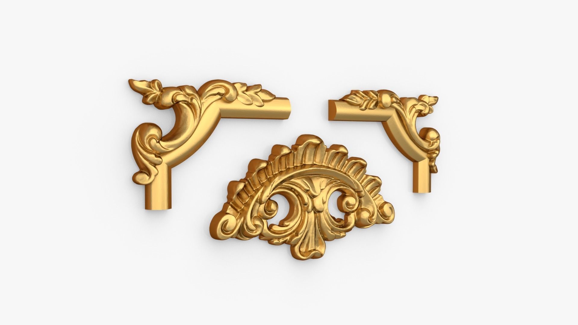 Classic decor ornament 288 3D model_1