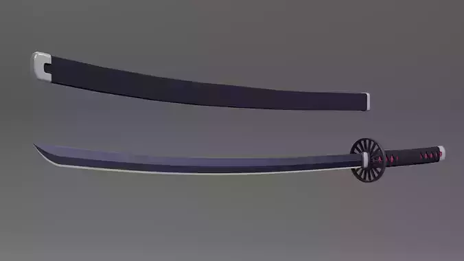 Tanjiro Sword - Demon Slayer kimetsu no yaiba 3D print model 3D print model