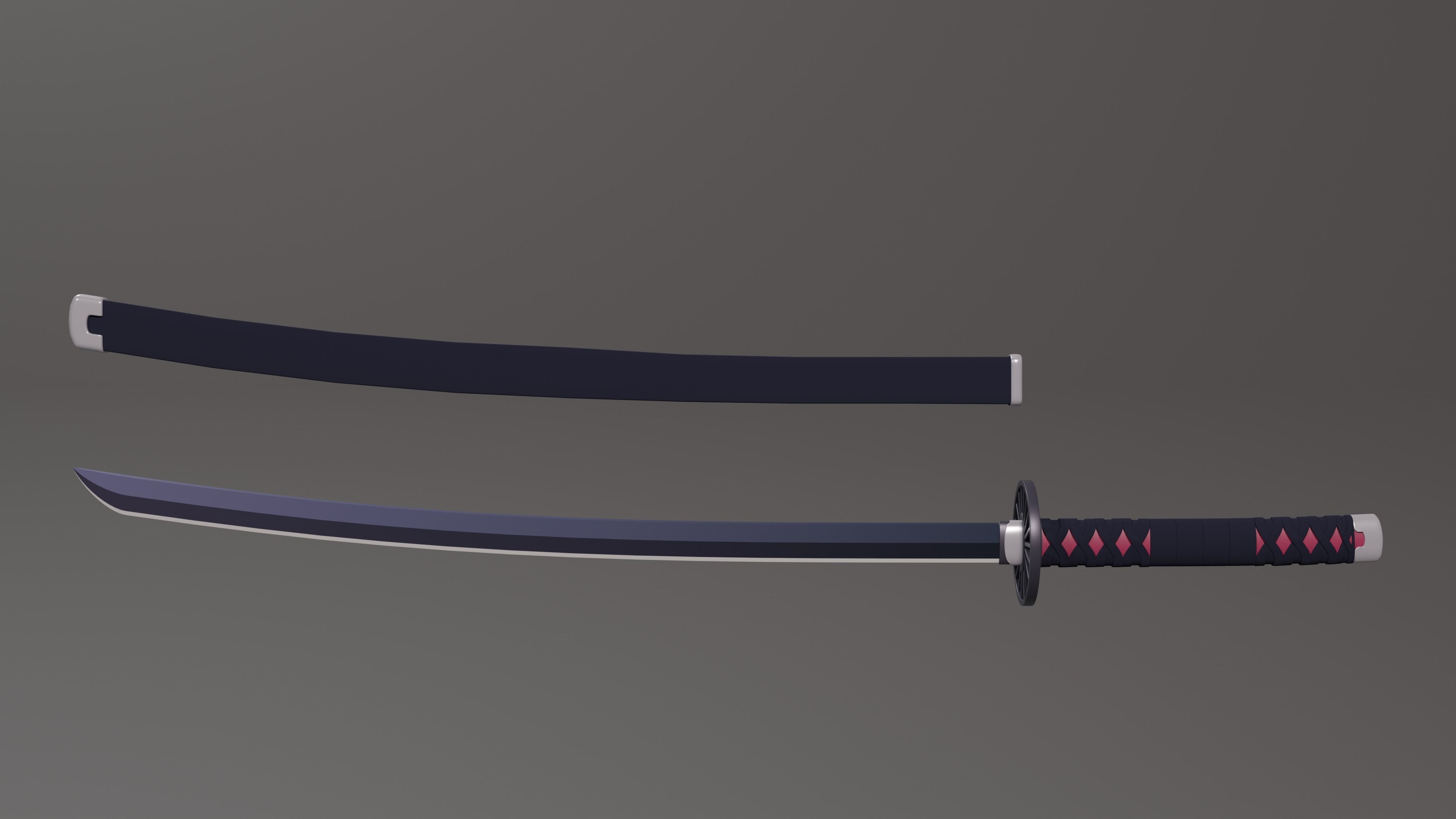 Tanjiro Sword - Demon Slayer kimetsu no yaiba 3D print model 3D print model_1