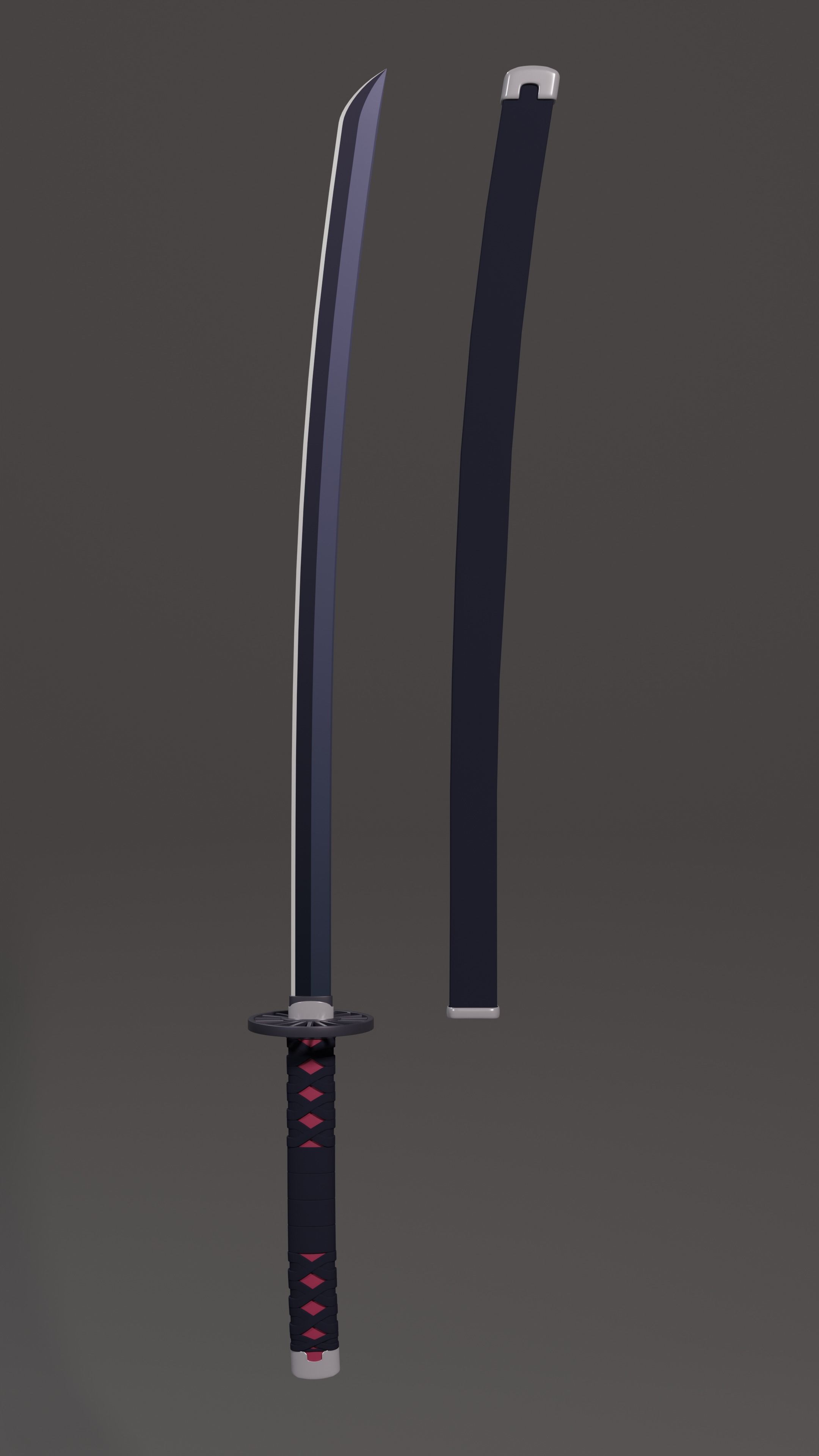 Tanjiro Sword - Demon Slayer kimetsu no yaiba 3D print model 3D print model_2