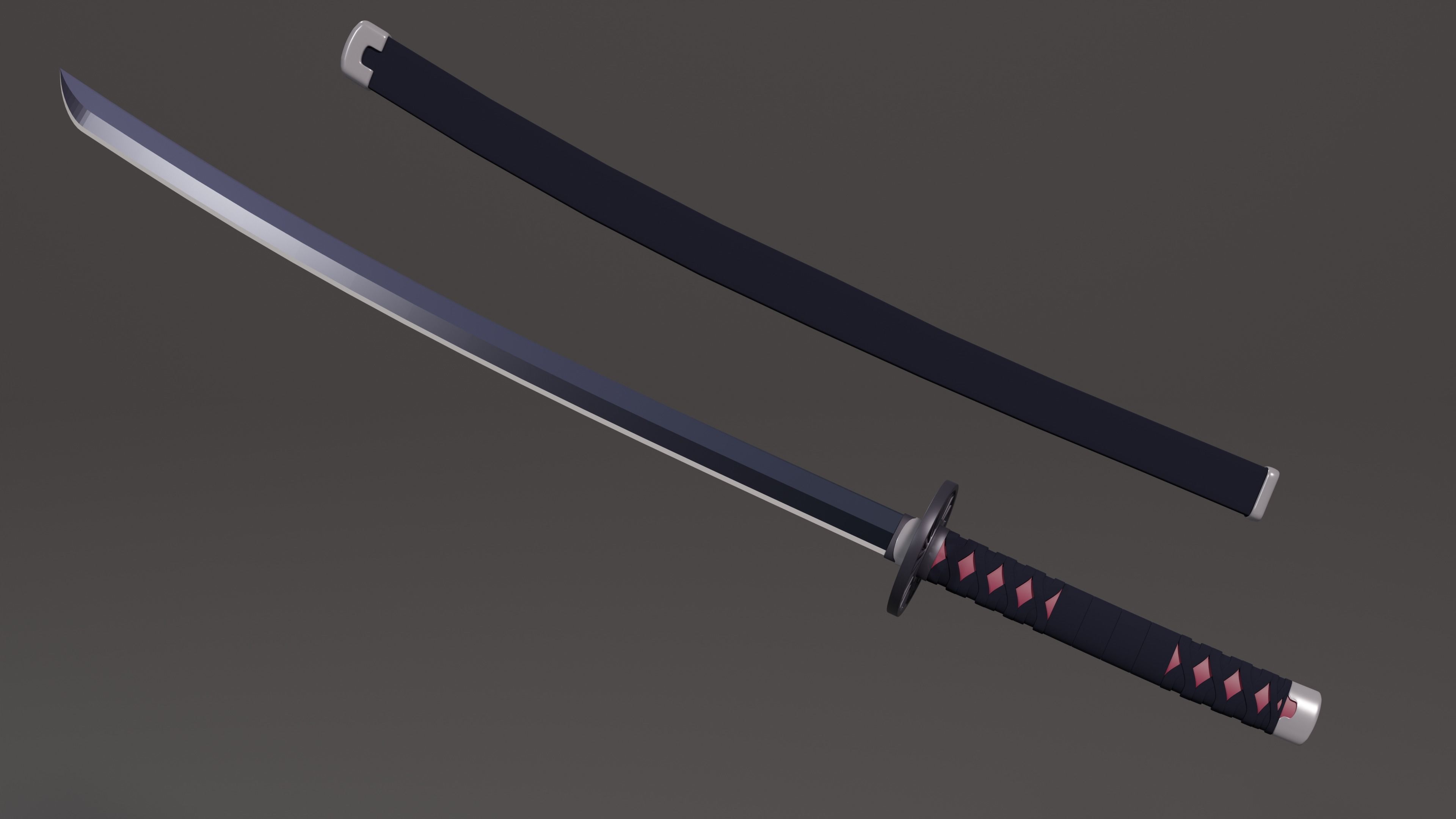 Tanjiro Sword - Demon Slayer kimetsu no yaiba 3D print model 3D print model_4