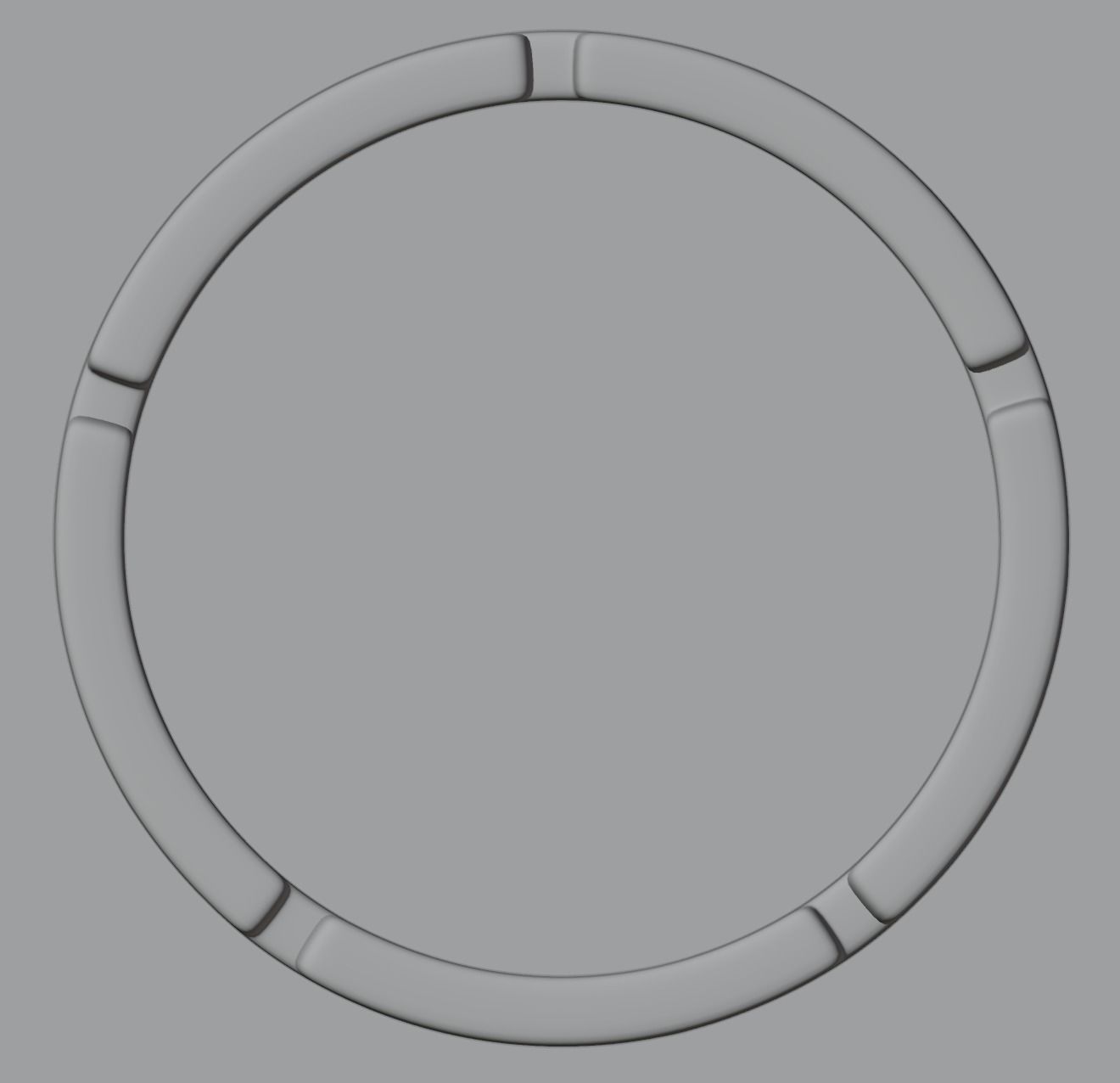 Greek ornament ring 3D model_3