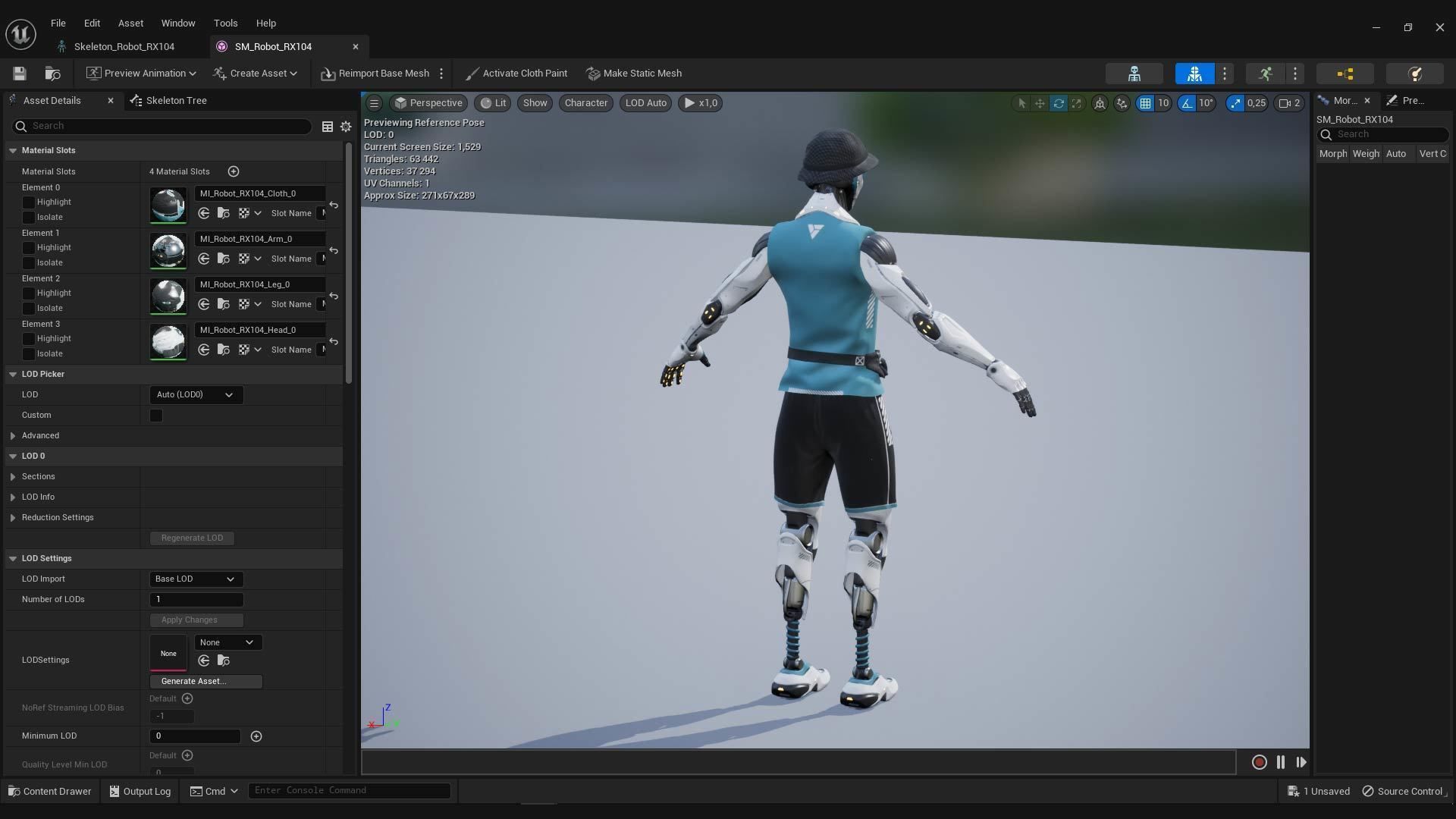 Robot RX-104 - Game Ready 3D Model Low-poly 3D model_15