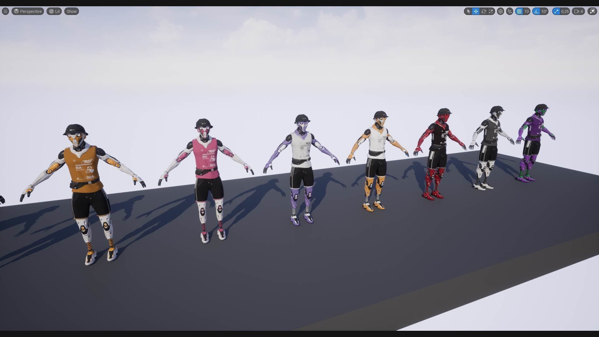 Robot RX-104 - Game Ready 3D Model Low-poly 3D model_18