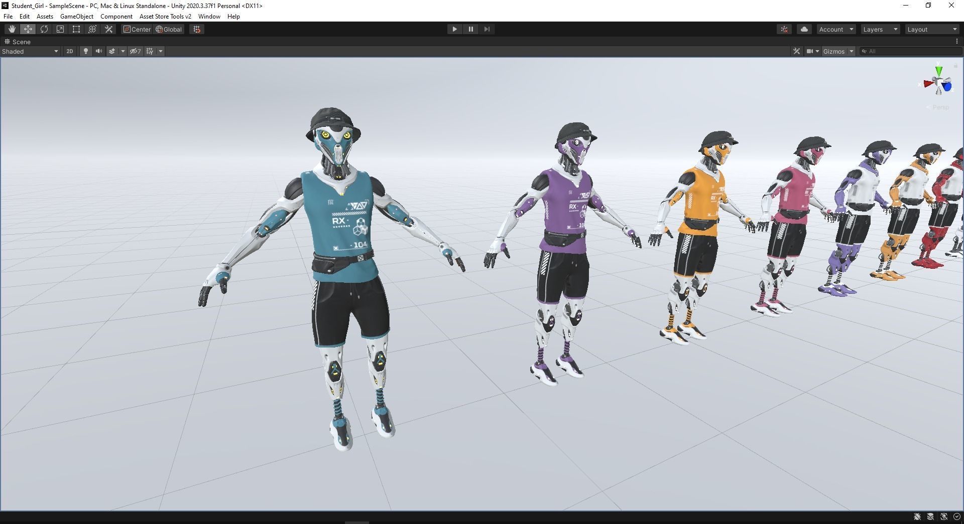 Robot RX-104 - Game Ready 3D Model Low-poly 3D model_20