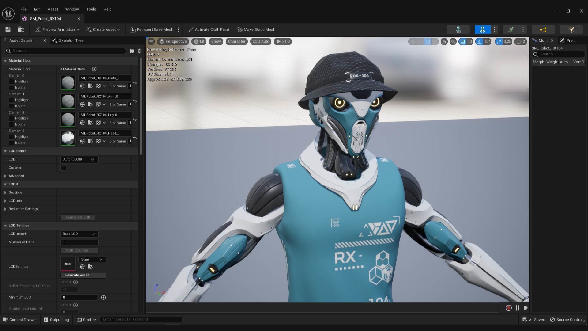 Robot RX-104 - Game Ready 3D Model Low-poly 3D model_13