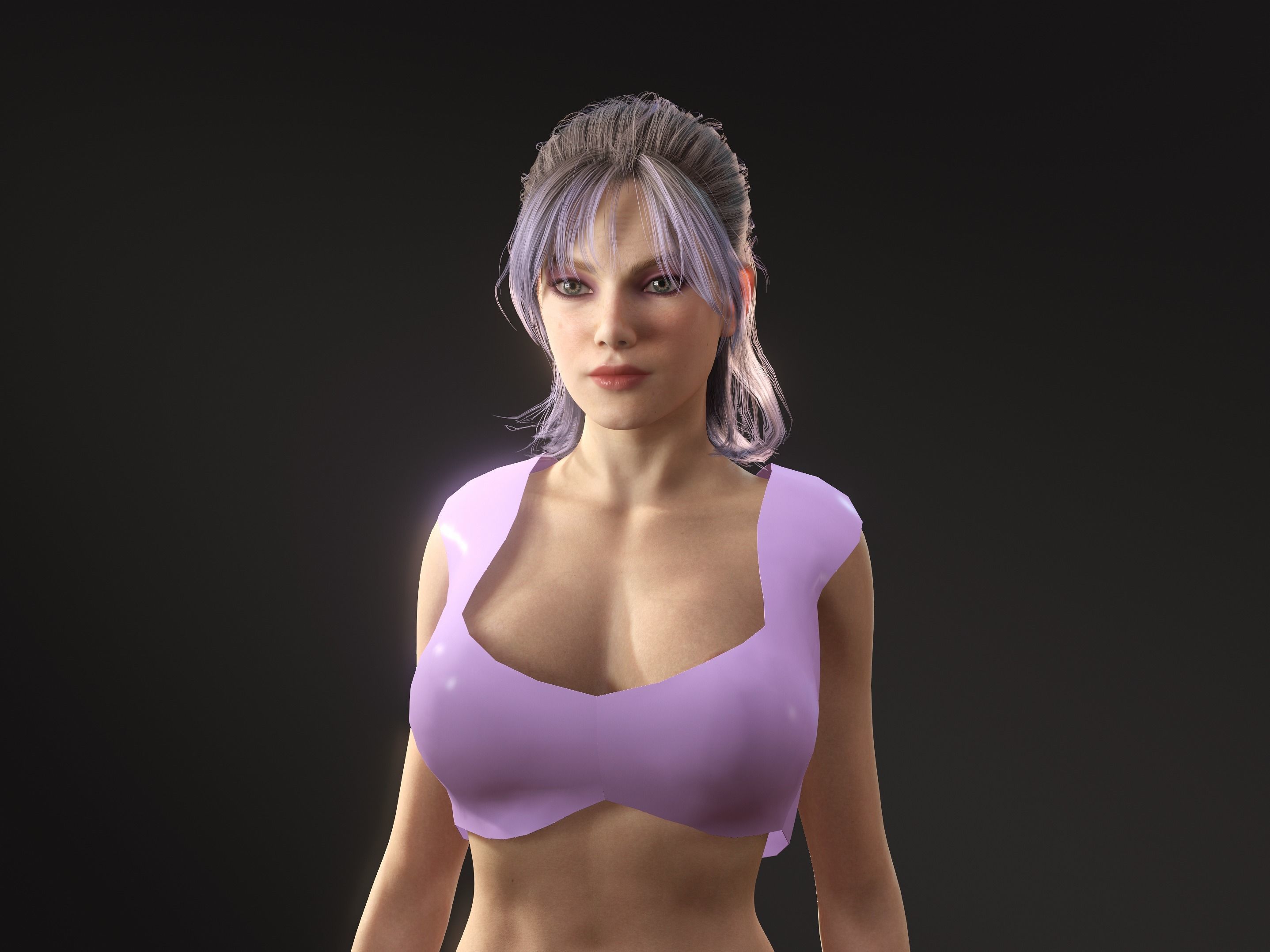 Mariposa-Female Character Low-poly 3D model_1