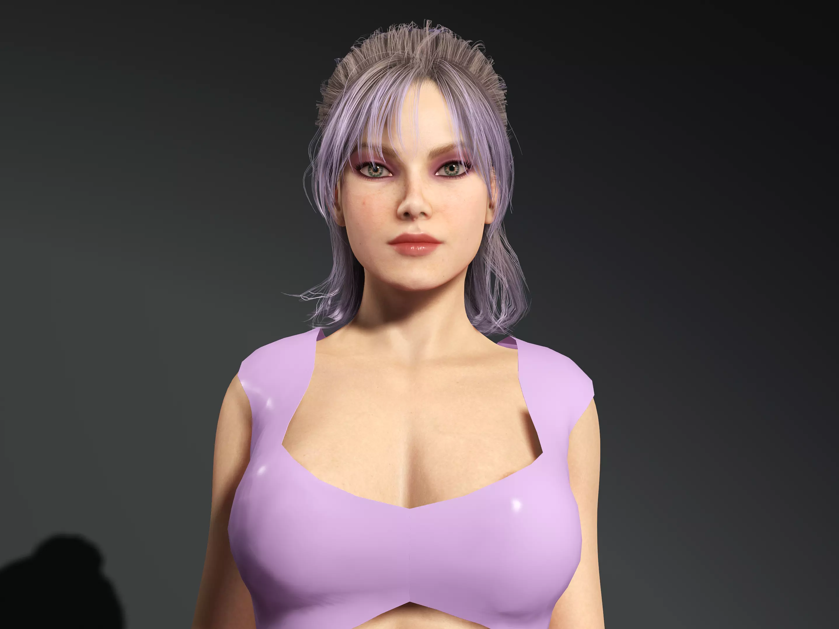Mariposa-Female Character Low-poly 3D model_0