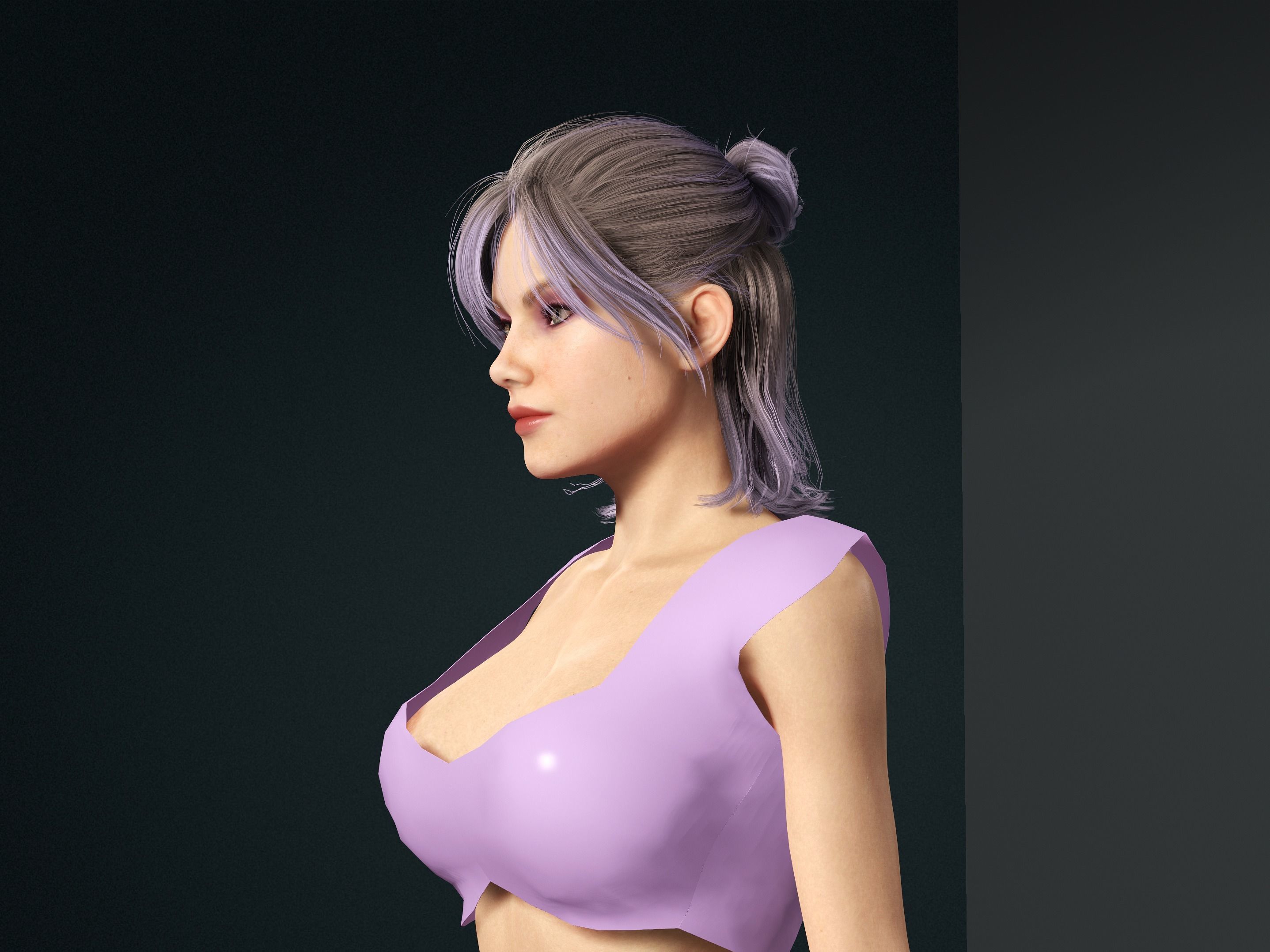 Mariposa-Female Character Low-poly 3D model_4