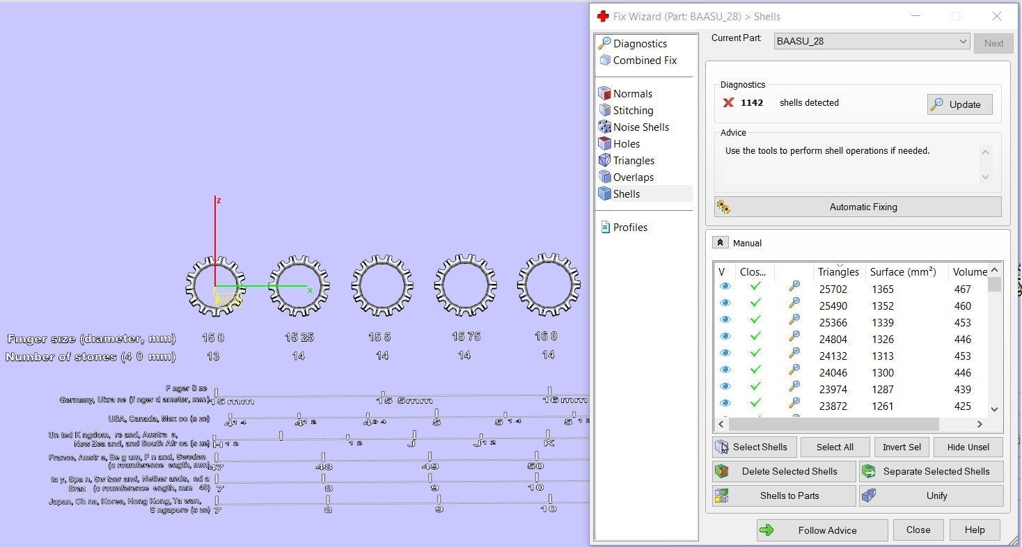 Eternity diamond ring 4 mm gems seT 3D print model_4