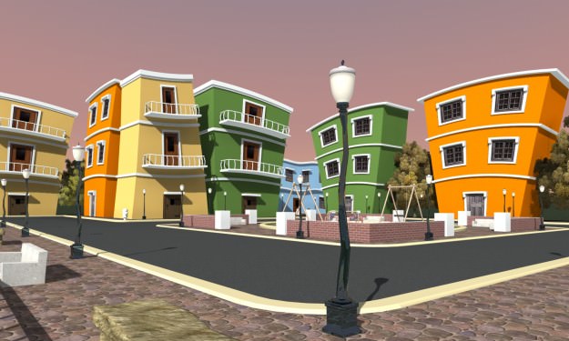 Cartoon Film Set 3D model_4