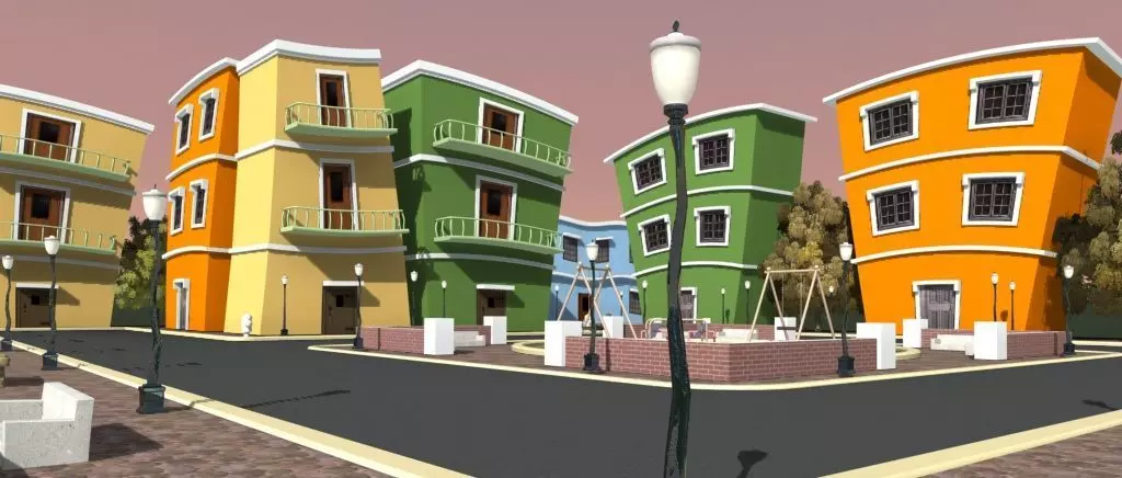 Cartoon Film Set 3D model_0