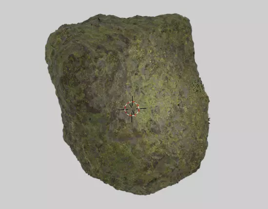 Mossy Rock PBR Textures 3D model_0