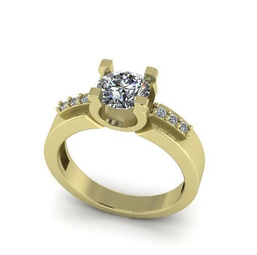 Engagement halo rings Model 3538 3D print model_1
