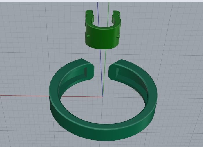 Engagement halo rings Model 3538 3D print model_4