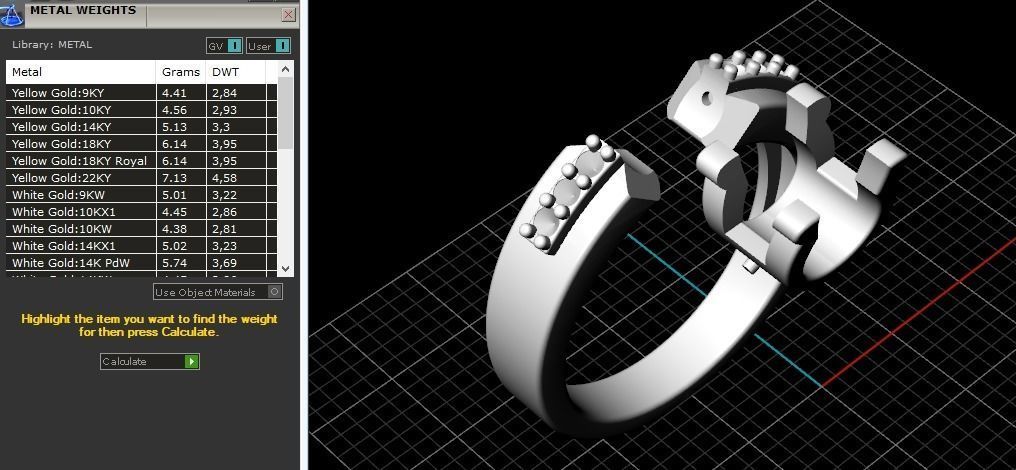 Engagement halo rings Model 3538 3D print model_7