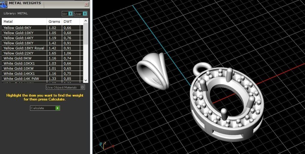 Pendant Model 3536 3D print model_8