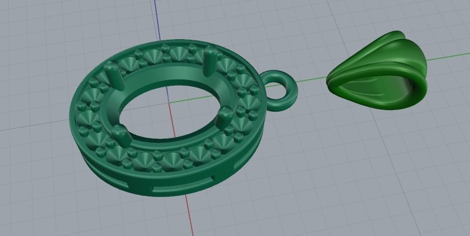 Pendant Model 3536 3D print model_2