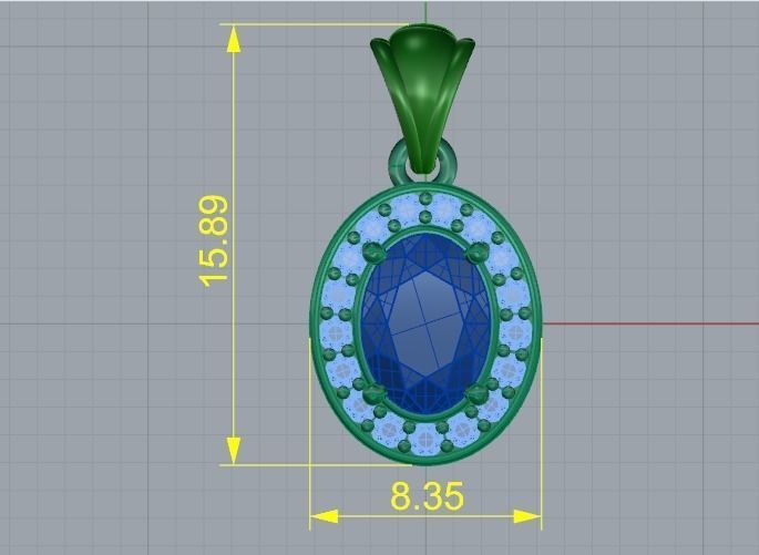 Pendant Model 3536 3D print model_6