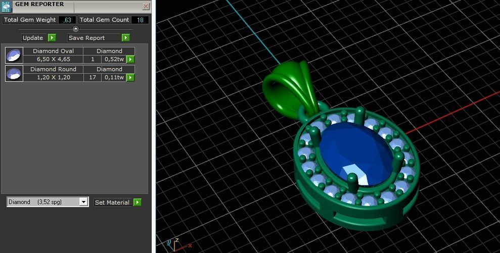 Pendant Model 3536 3D print model_9